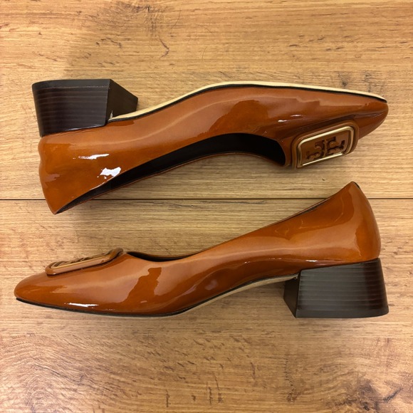 TORY BURCH Georgia Pump Women Size 9 Cuoio Orange Brown Casual Formal Office - Picture 8 of 12